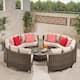 Option Brown+Ceramic Gray Cushion