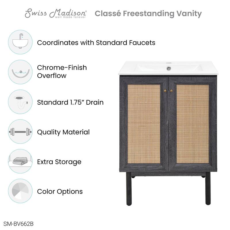 Classe Bathroom Vanity in Oak