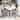 5-piece Counter Height Dining Table Set with 4 Velvet Upholstered Dining Chairs Faux Marble Desktop Square Dining Table