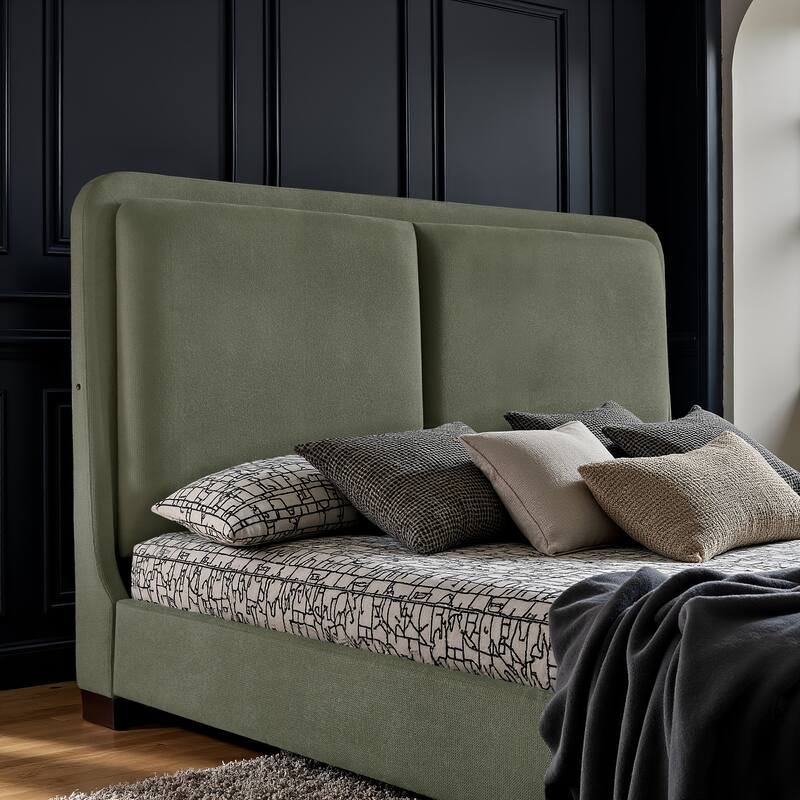 Noe Fabric Upholstered LED Platform Bed by iNSPIRE Q Modern