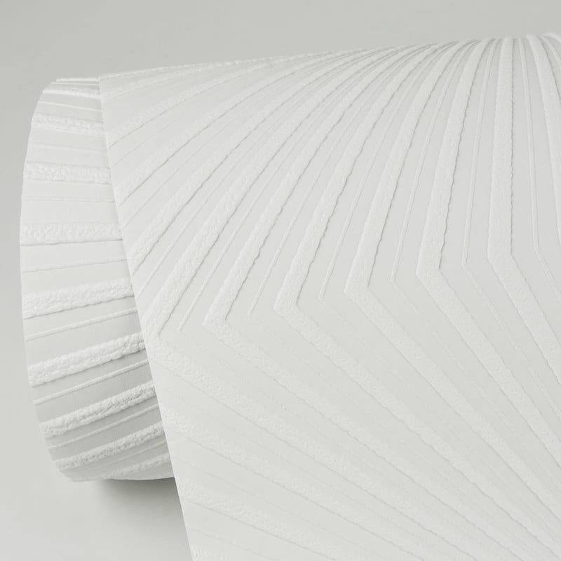 Brewster Silvie White Tin Burst Paintable Wallpaper - 396in x 20.9in x 0.025in