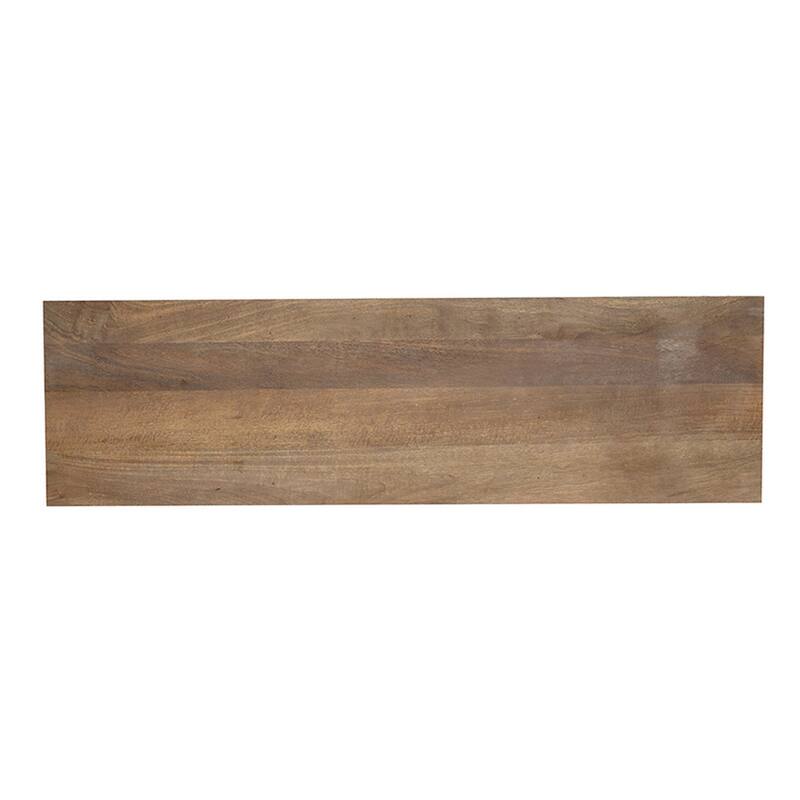 55 Inch TV Media Entertainment Console, 2 Doors, 2 Shelves, Cutouts, Brown