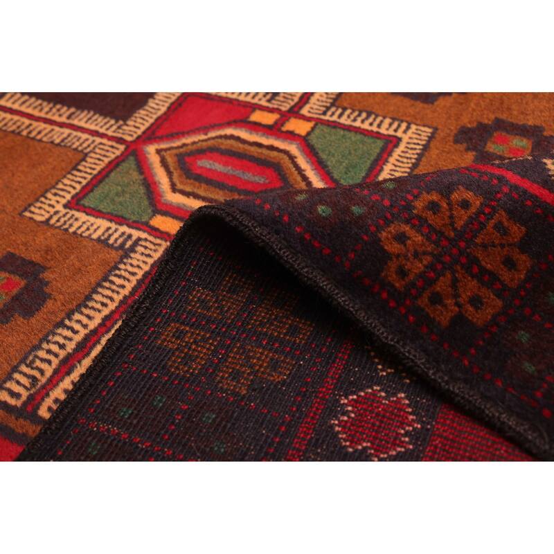 ECARPETGALLERY Hand-knotted Teimani Red Wool Rug - 3'9 x 6'3