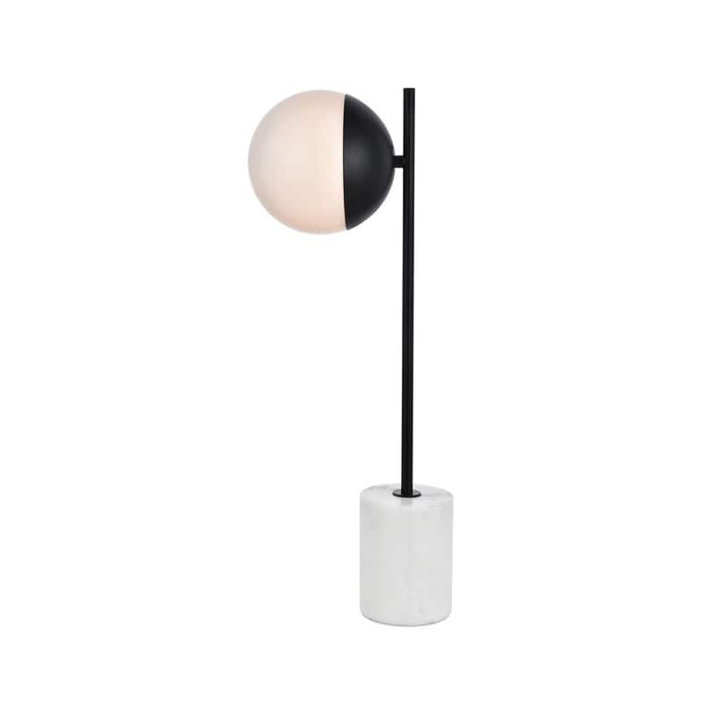 1-Light Table Lamp with Frosted White Glass