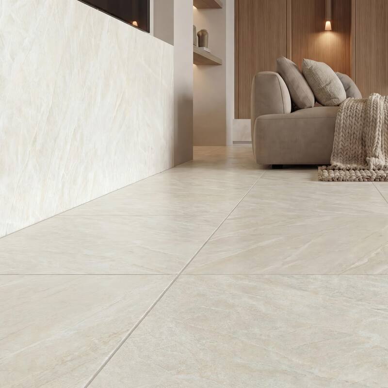 Merola Tile Taj Mahal Matte Cream 23-1/2" x 47-1/4" Porcelain Floor and Wall Tile