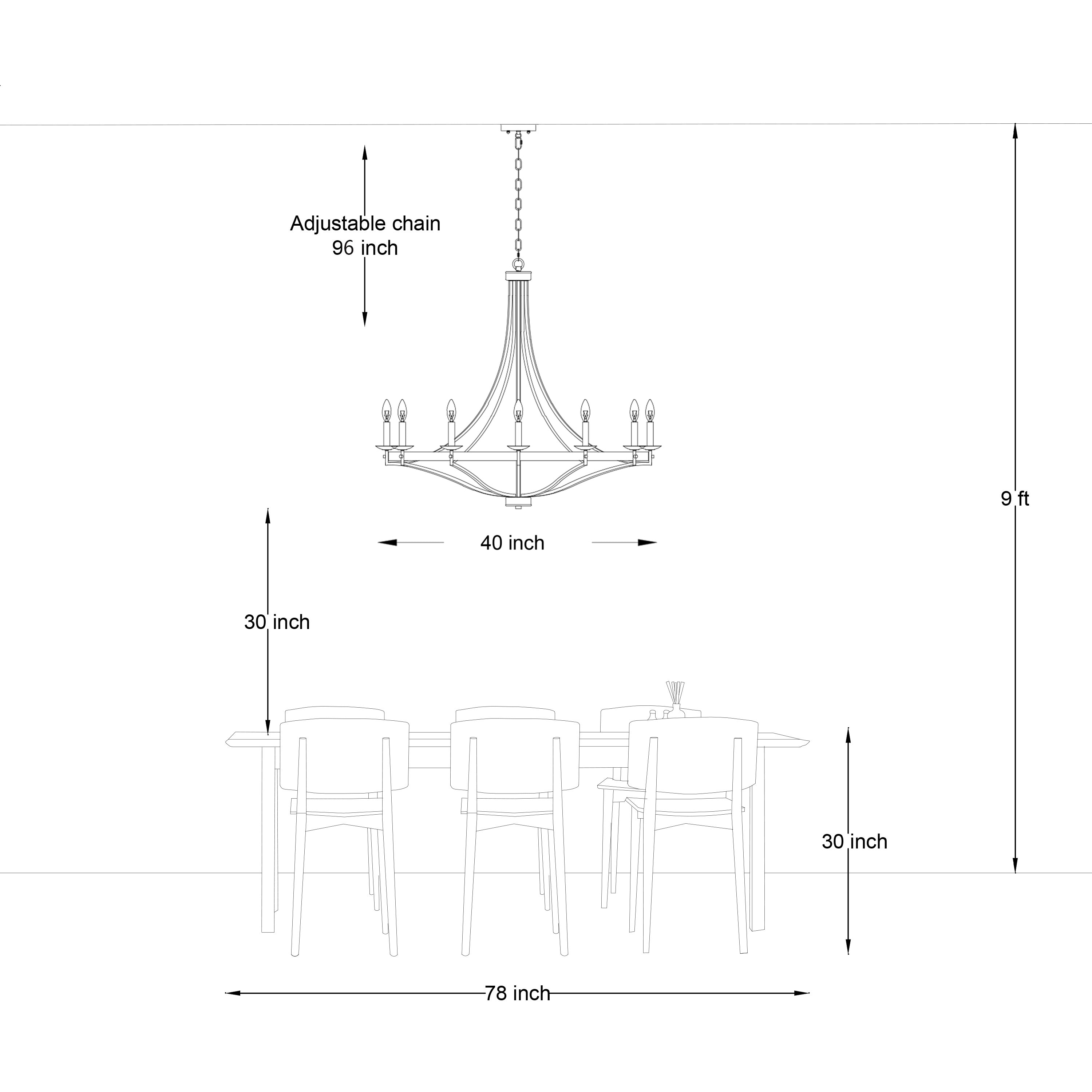 Fidenza 12-light Modern Farmhouse Empire Wagon Wheel-image