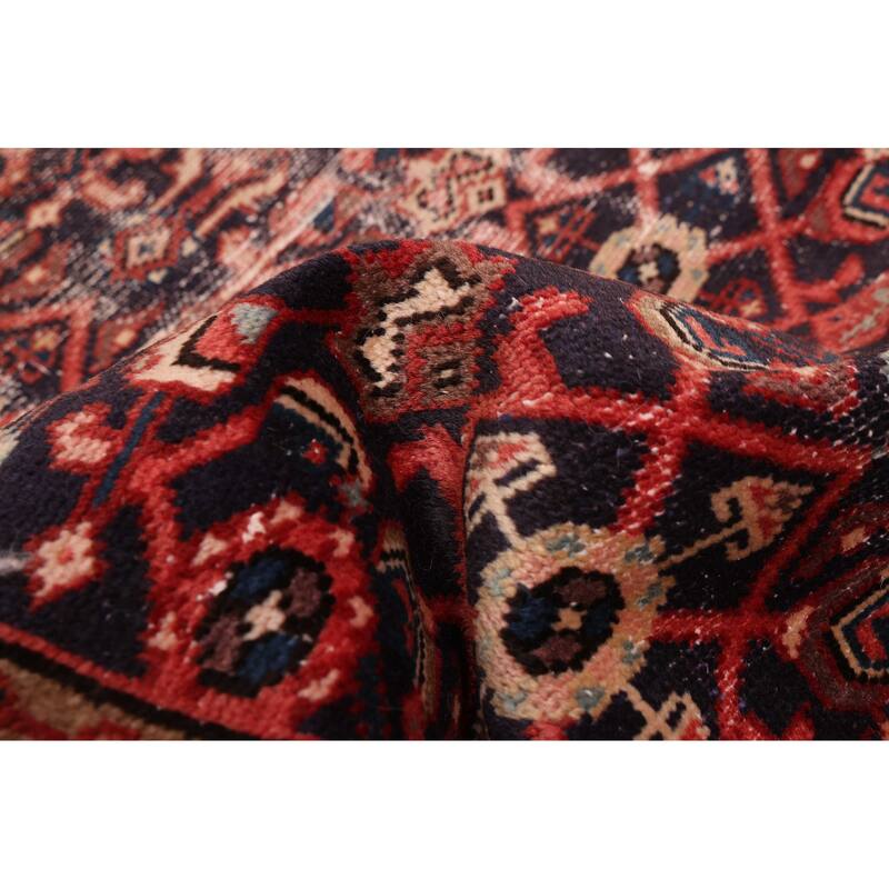 ECARPETGALLERY Hand-knotted Antalya Vintage Dark Navy Wool Rug - 3'9 x 11'7