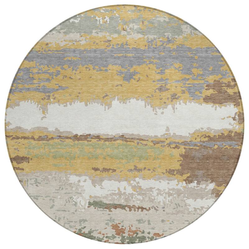 Machine Washable Indoor/ Outdoor Modern Buena Chantille Rug