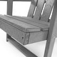preview thumbnail 55 of 172, Shoreline Fully Assembled All-Weather HDPE Outdoor Folding Modern Adirondack Chair