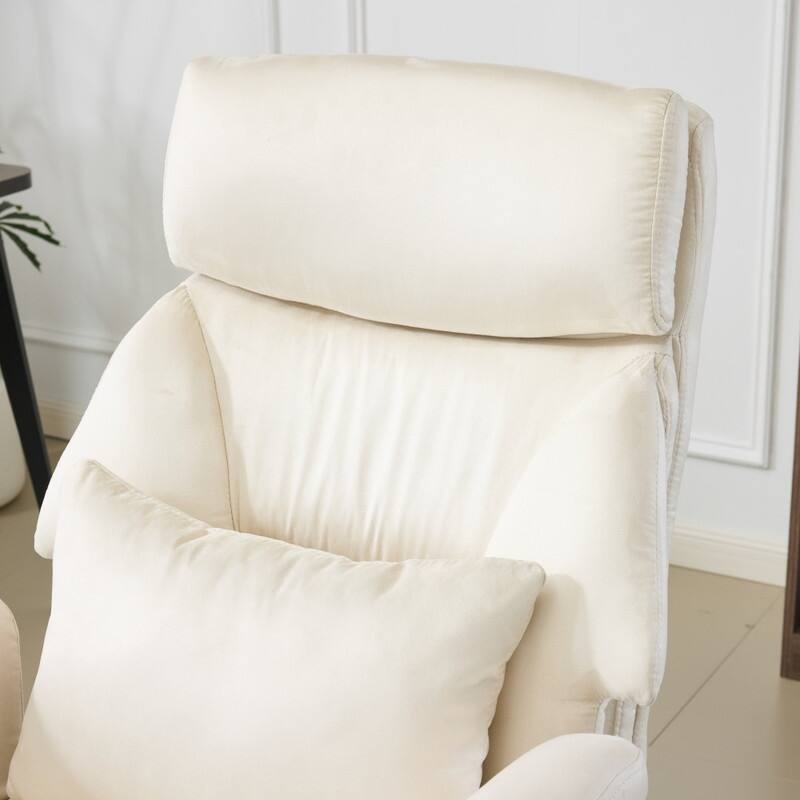 29.53 Inch High Back With Footrest Reclining Swivel Office Chair With Adjustable Arms