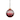Waterford Lismore Bauble Ornament, Red