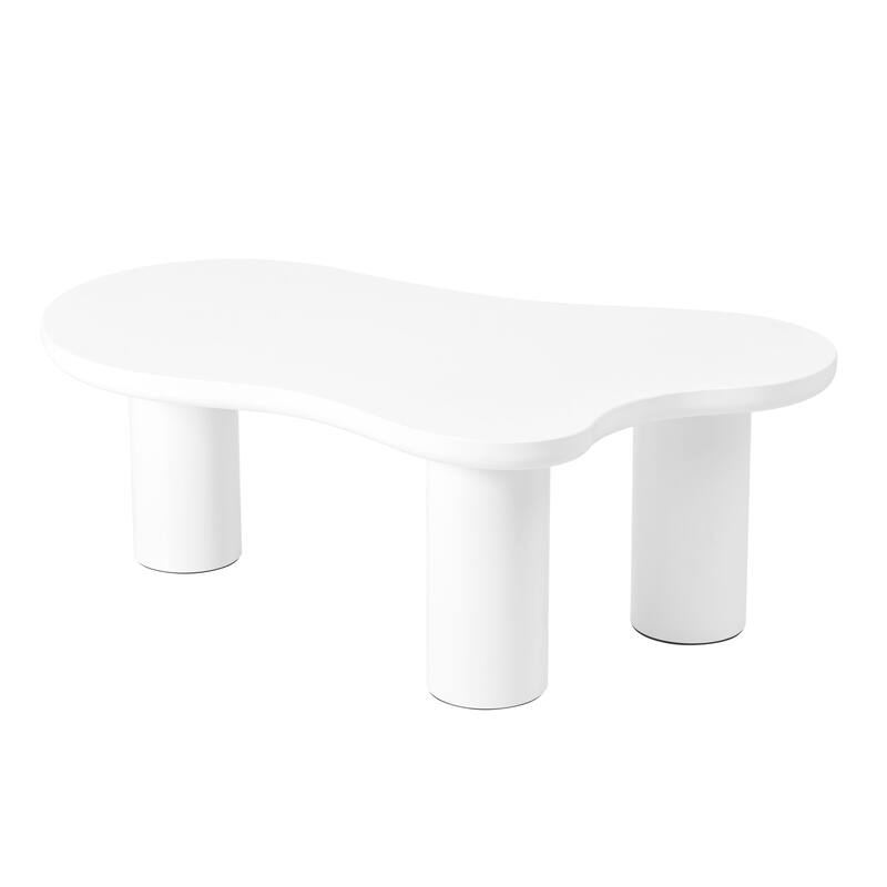 Cloud shaped easy to assemble coffee table