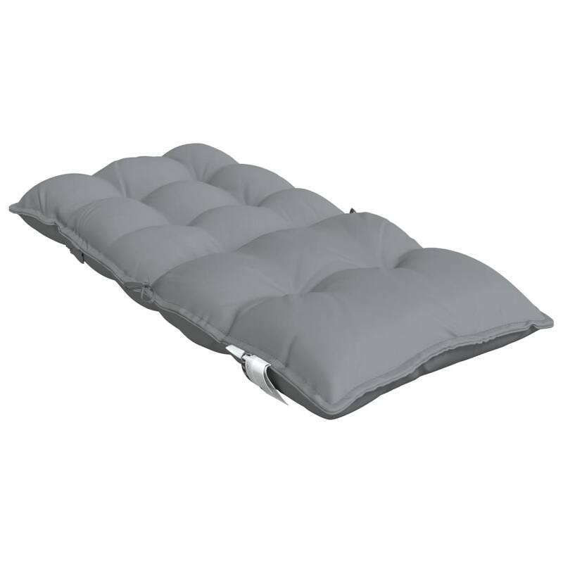 vidaXL Lowback Chair Cushion Set of 4 Anthracite - 19.7 x 39.4 x 2.8 in.