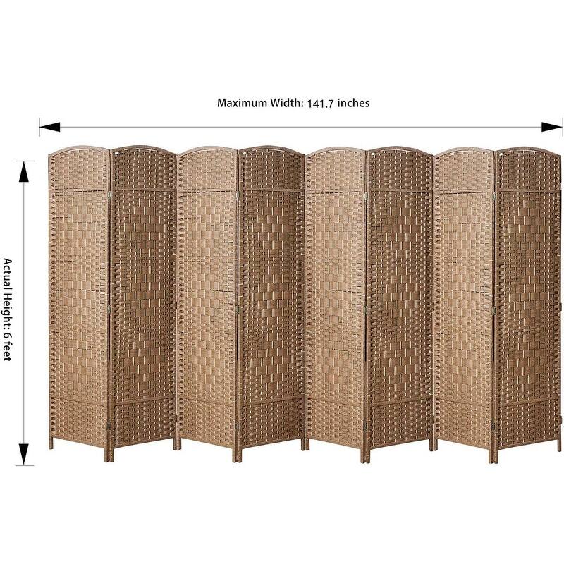8 Panel Room Divider, Folding Screen