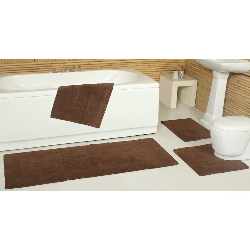Fabstyles Basix Soft & Absorbent Reversible Cotton Bath Rug