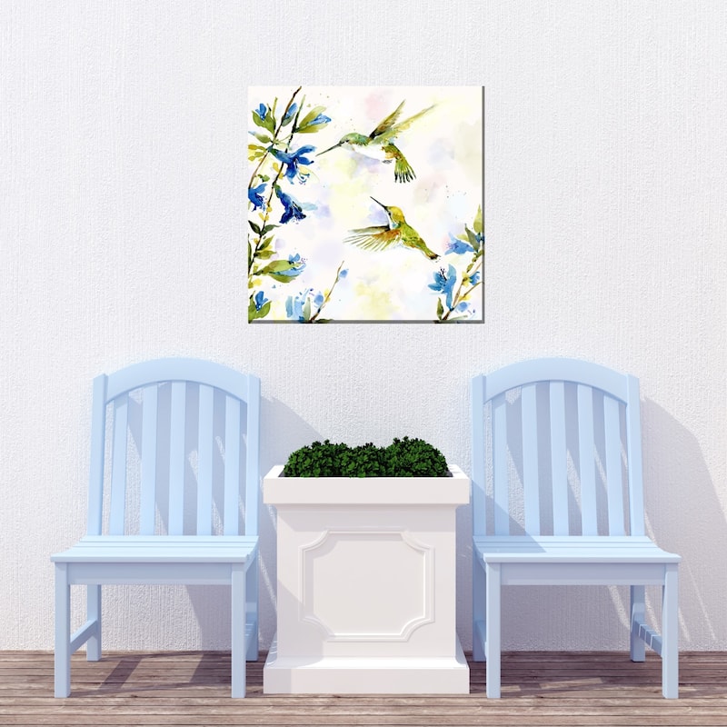 Hummingbird Duet All Weather Outdoor Wall Décor