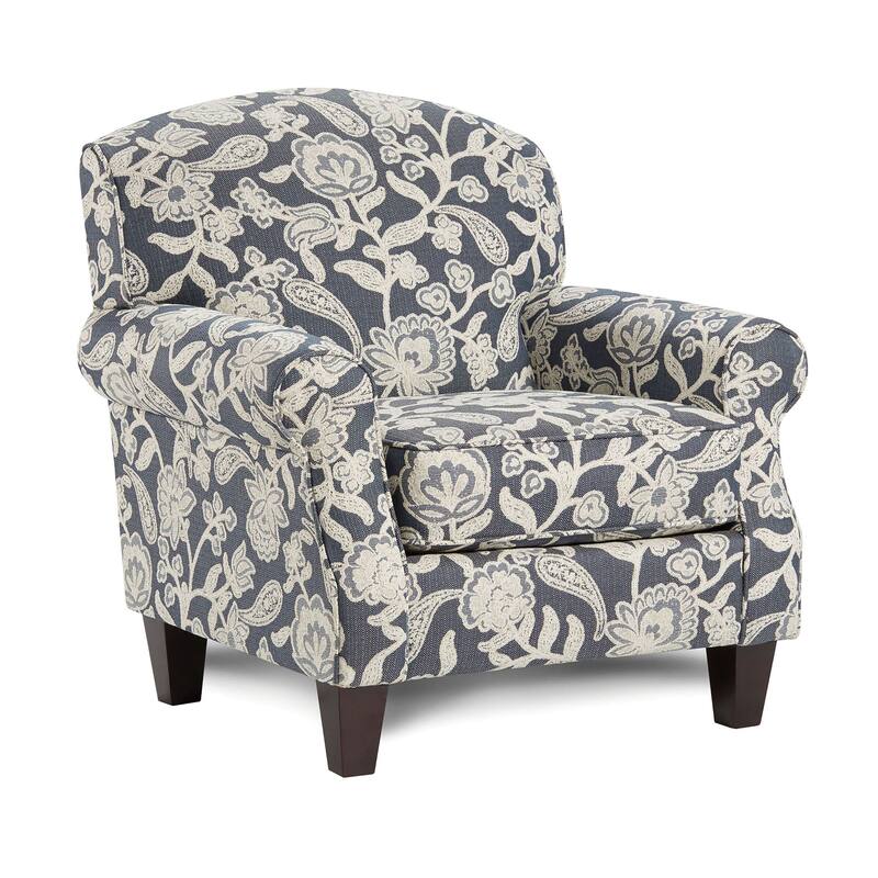 Kilmettin Transitional Chenille Floral Pattern Armchair by Furniture of America