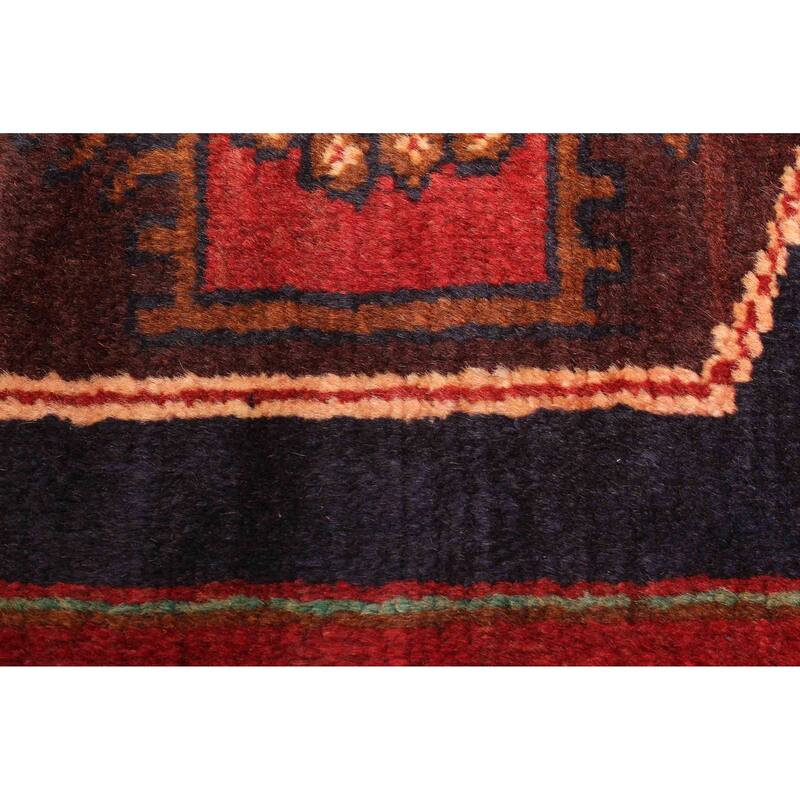 ECARPETGALLERY Hand-knotted Teimani Dark Navy Wool Rug - 2'10 x 4'3