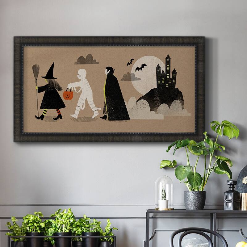 Graphic Halloween Collection D Premium Framed Canvas- Ready to Hang