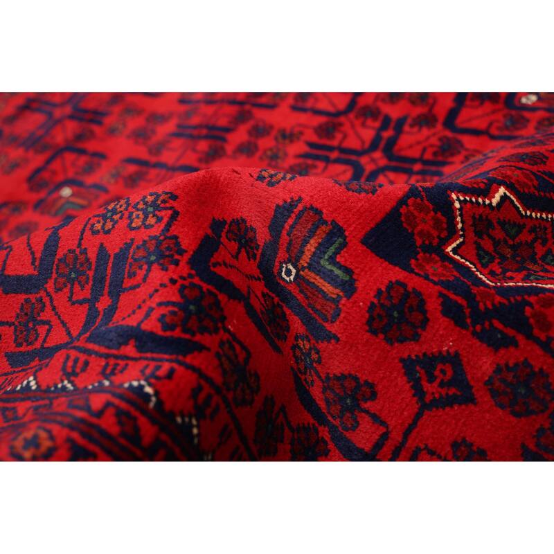 ECARPETGALLERY Hand-knotted Finest Khal Mohammadi Red Wool Rug - 9'8 x 13'1