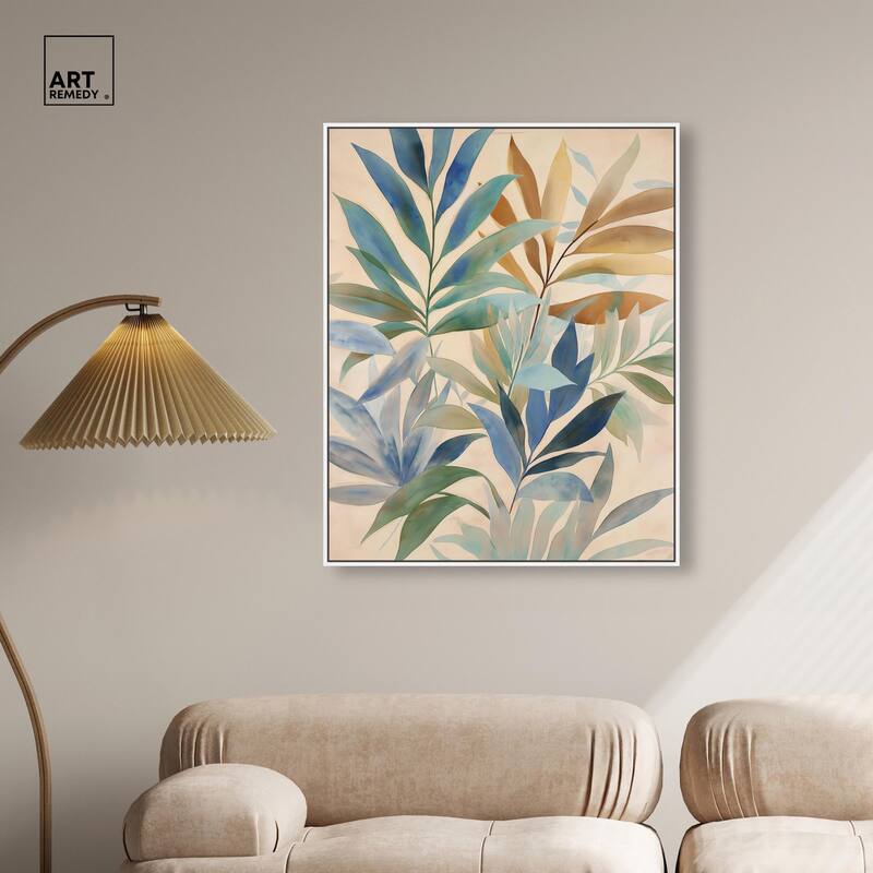 Leaf Labyrinth II Canvas by Art Remedy