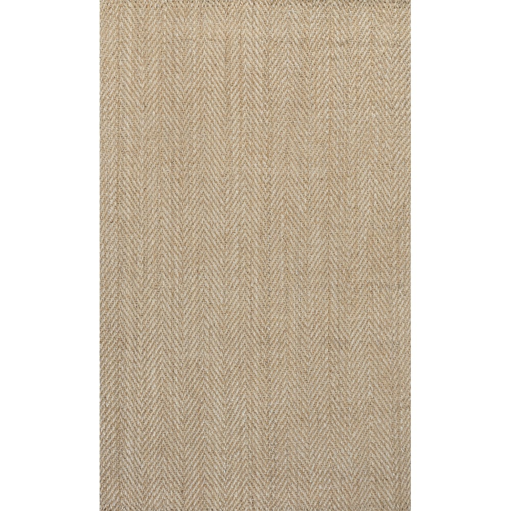 JONATHAN Y Estera Hand Woven Herringbone Chunky Jute Area Rug
