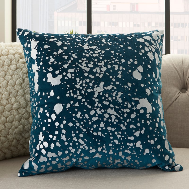 Mina Victory Luminescence Metallic Throw Pillow