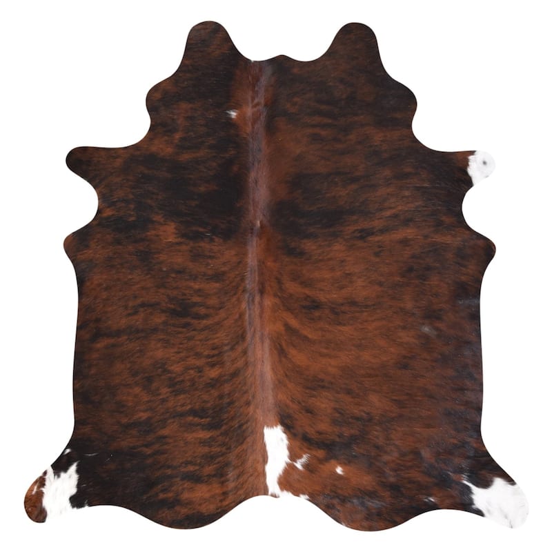 Real Cowhide Rug Brindle & White - 6' x 7'