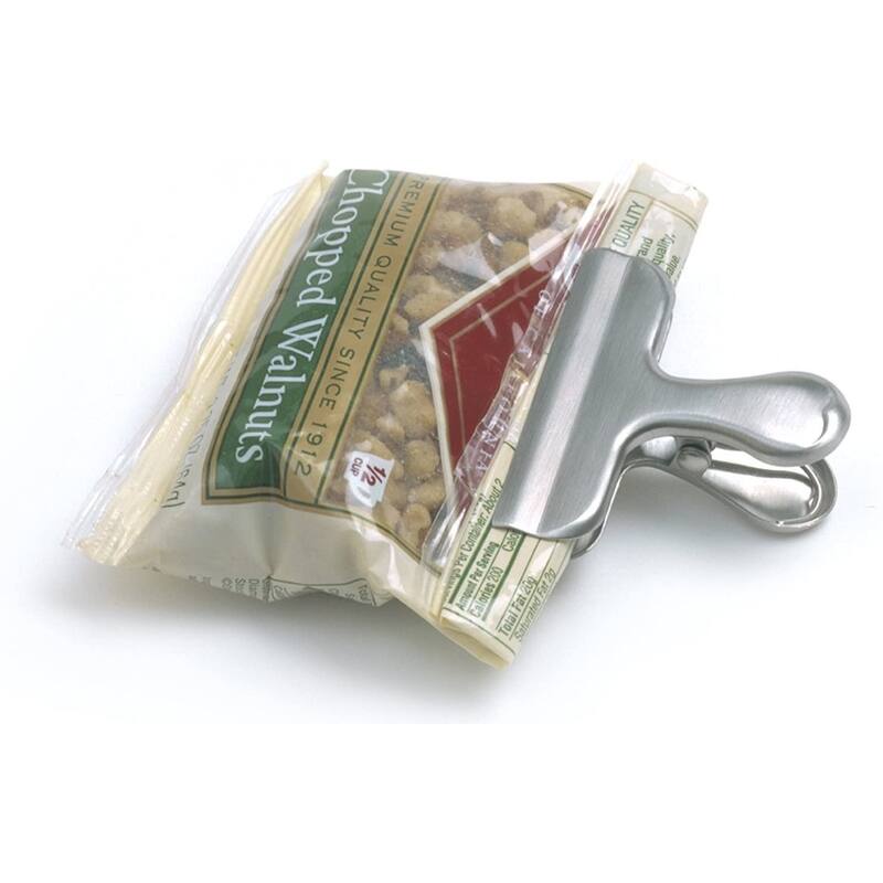 Norpro Stainless Steel Food Storage Mini Bag Clips - 2 Pack