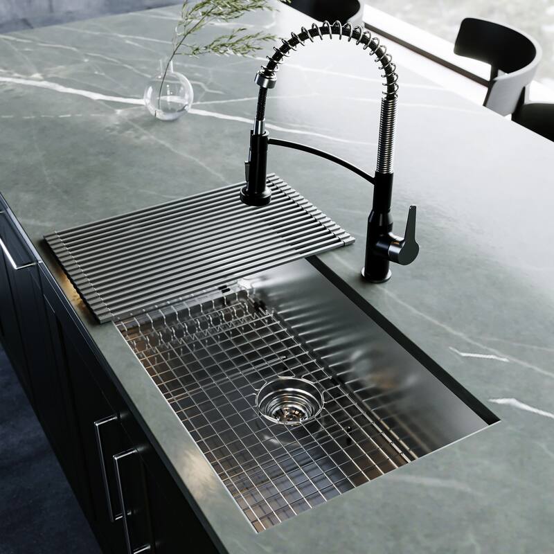 Karran USA UUMSB3321-PK1 Fusion 33" Undermount Single Basin Stainless