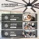 preview thumbnail 11 of 37, 72"/80" Large Windmill Ceiling Fan with Light and Remote(10 Reversible Blades)