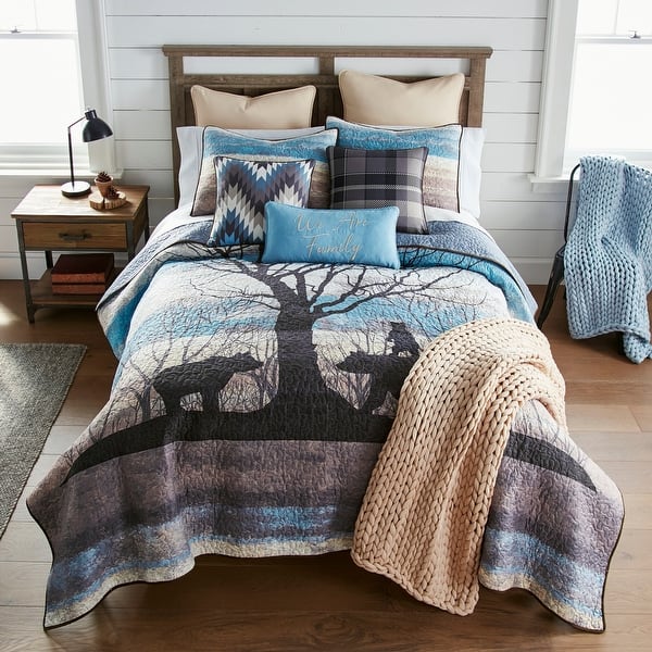 slide 1 of 5, Donna Sharp Bear Hill 3 PC Polyester Quilt Set
