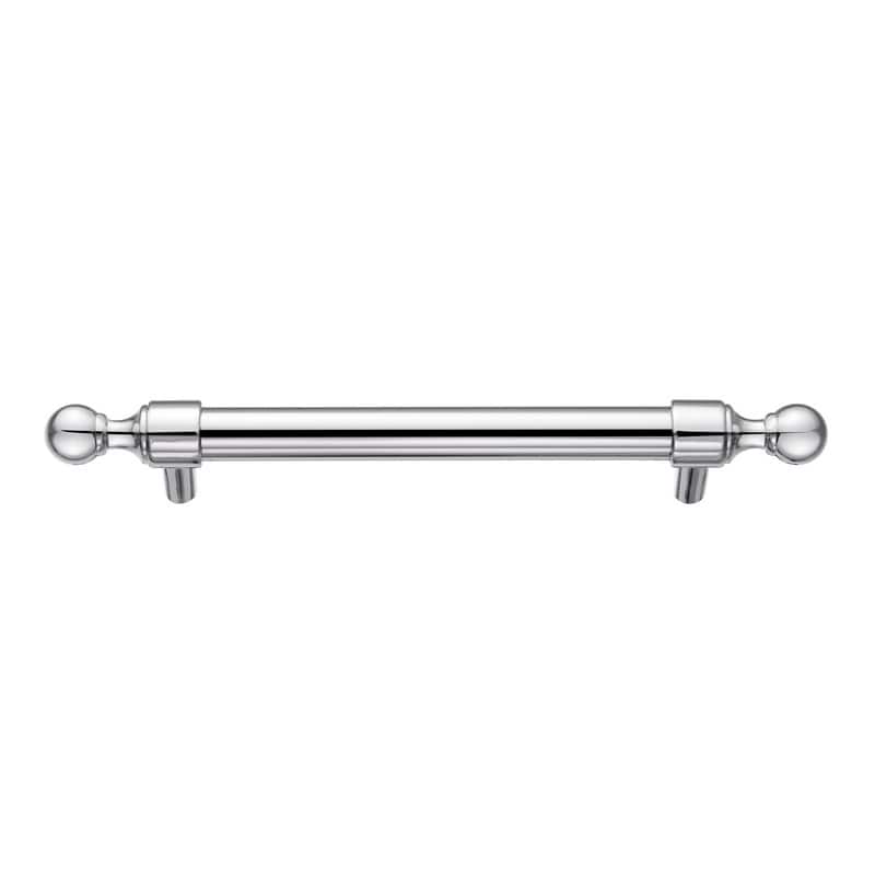 Utopia Alley Vaduz Pull Handle - Decorative Cabinet Drop Pull Handles for Cabinets, 3.75"/5" center to center - 5.0" 1 pack - Chrome