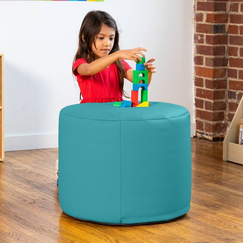 Jaxx Spring Modular Pouf Classroom Bean Bag Seat, Premium Vinyl