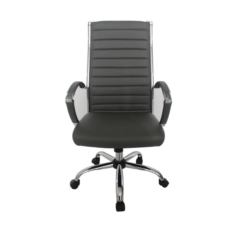 Corrigan Modern Tufted Deep Seat Faux Leather Office Chair by Furniture of America