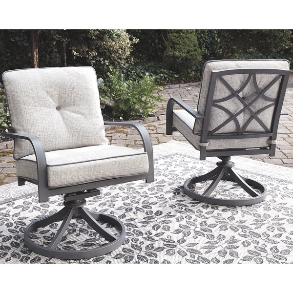 Donnalee Bay Outdoor Dark Gray Swivel Lounge Chair (Set of 2). Opens flyout.