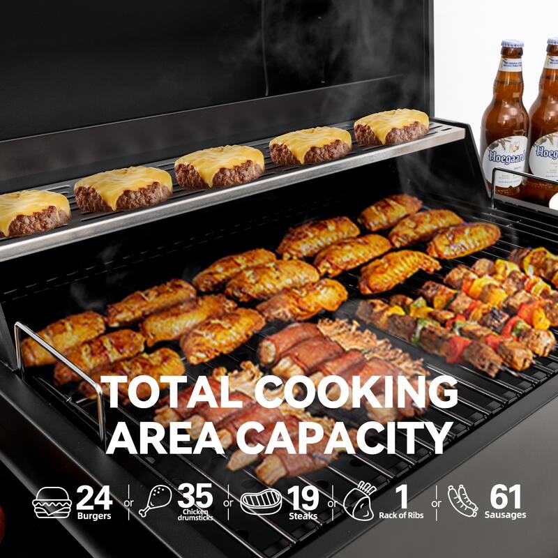 Royal Gourmet 24-Inch Movable Black Charcoal BBQ Grill