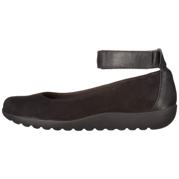 clarks flats with ankle strap