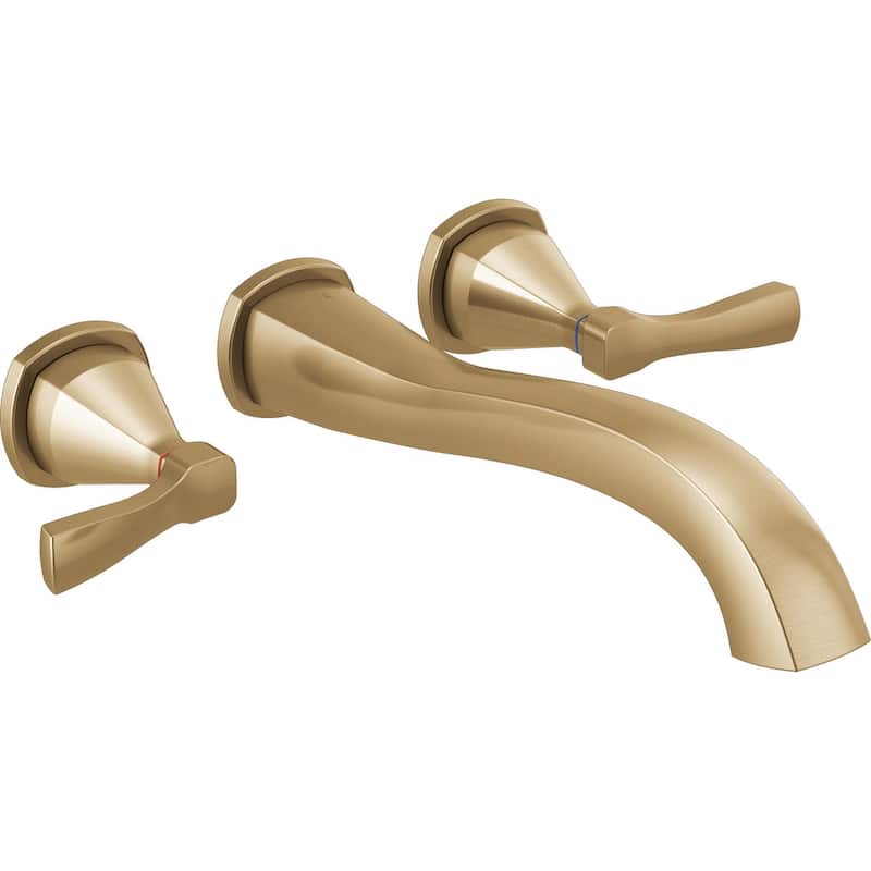 Delta Stryke Wall Mounted Tub Filler - Lumicoat Champagne Bronze