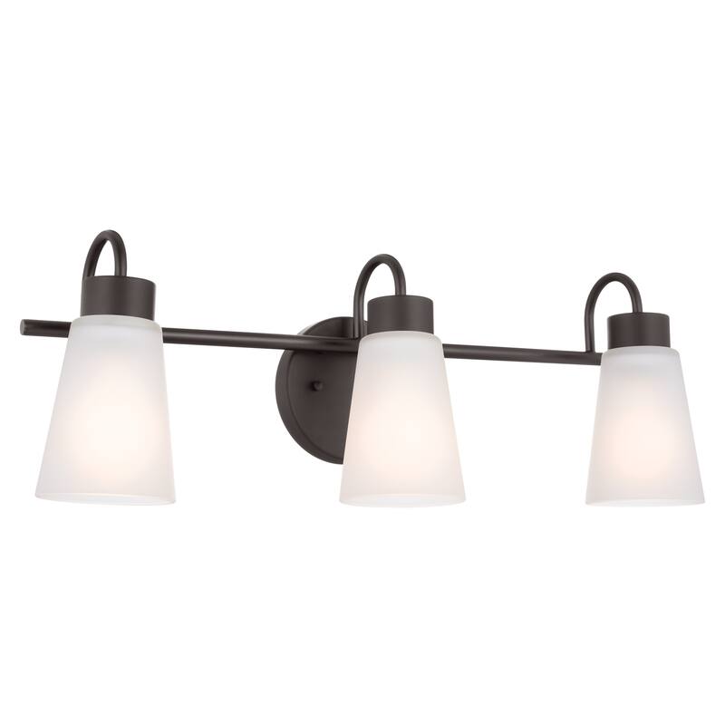 Kichler Lighting Erma 23 in. 3-Light Traditional Bathroom Vanity Light - Olde Bronze - 23