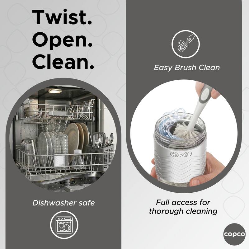 Copco Hydra BPA Free Tritan Water Bottle Set Leak Proof & Dishwasher Safe