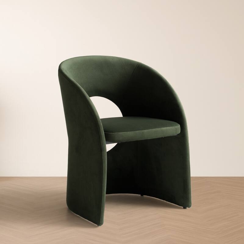 Modrest Brea Modern Green Fabric Dining Chair