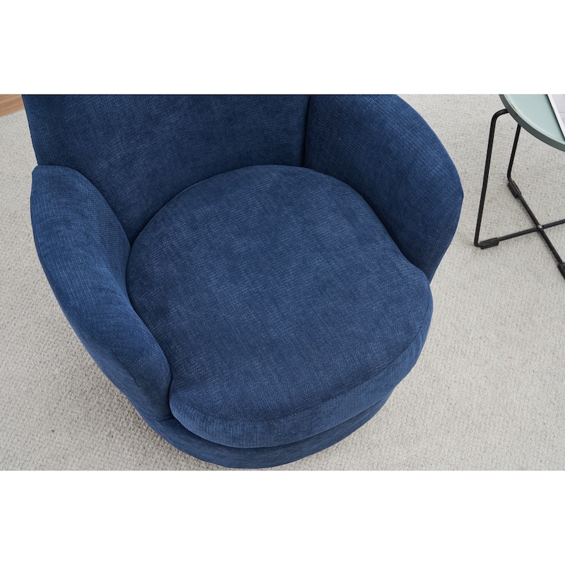 360 Degree PU Leather Swivel Accent Chairs for Living Room,Bedroom