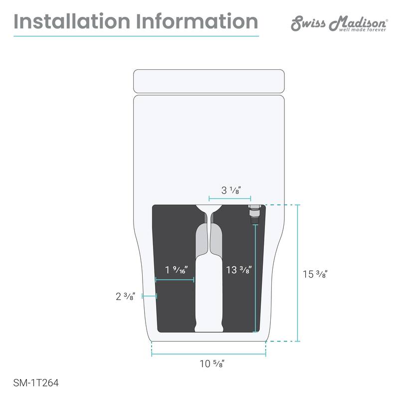 Carre One Piece Square Toilet, Touchless - White