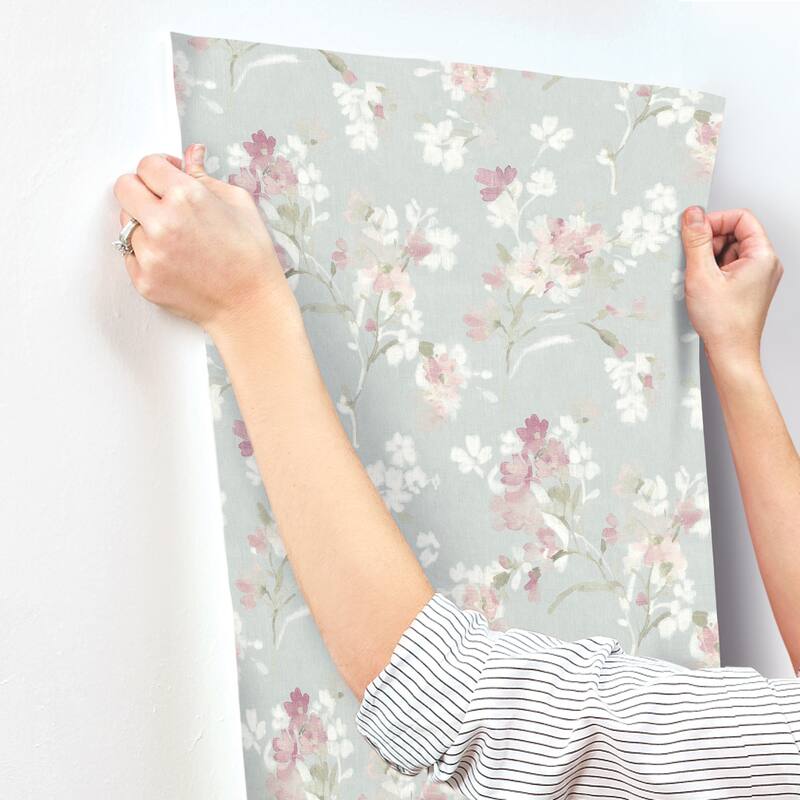 Chesapeake Azalea Fuchsia Floral Branches Wallpaper