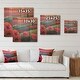 Designart 'Blooming Poppies In The Fields I' Floral Poppy Wood Wall Art ...