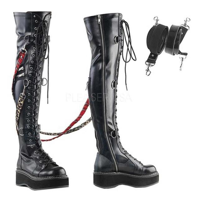 womens black knee boots