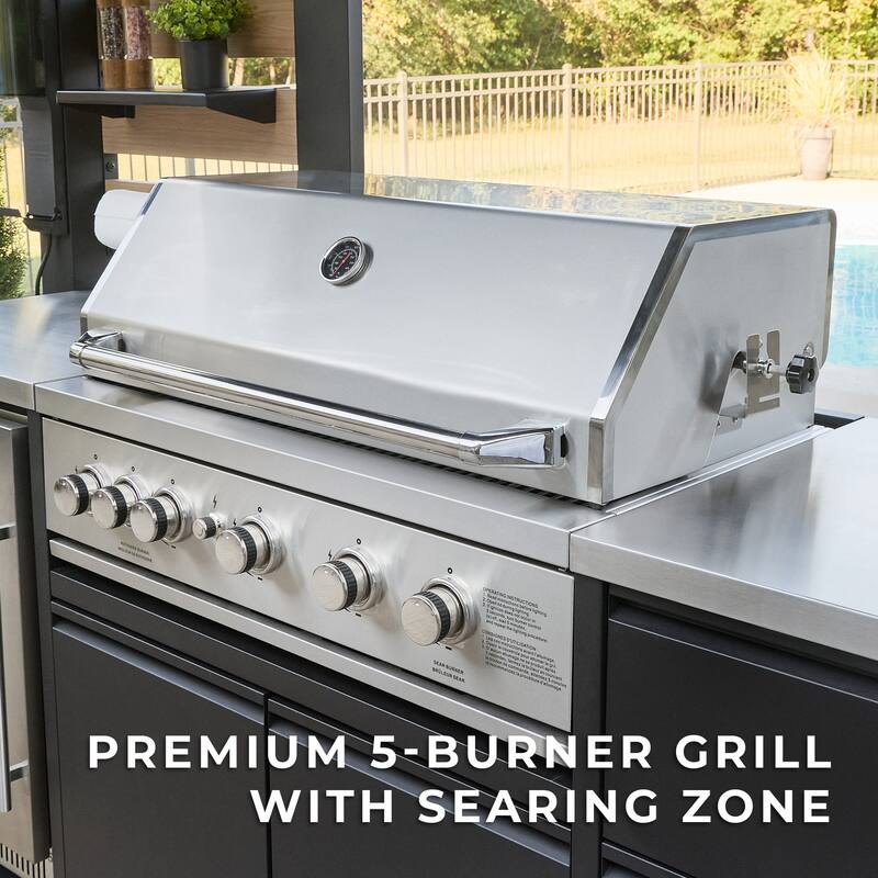 Backyard Discovery Fusion Flame 2 Outdoor Kitchen, Grill, Pizza Oven