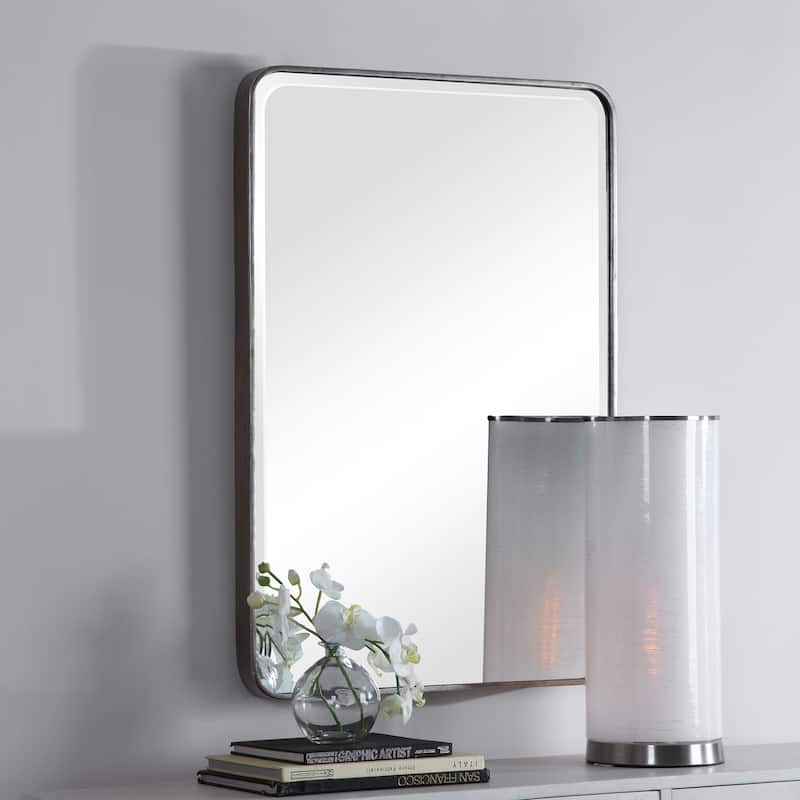 Uttermost Aramis 36" x 24" Contemporary Thin Framed Wall Mirror