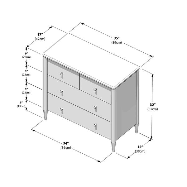 dimension image slide 1 of 3, Harbor 4-Drawer Dresser